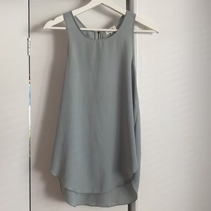 Wilfred Sevres blouse muted green tank top small